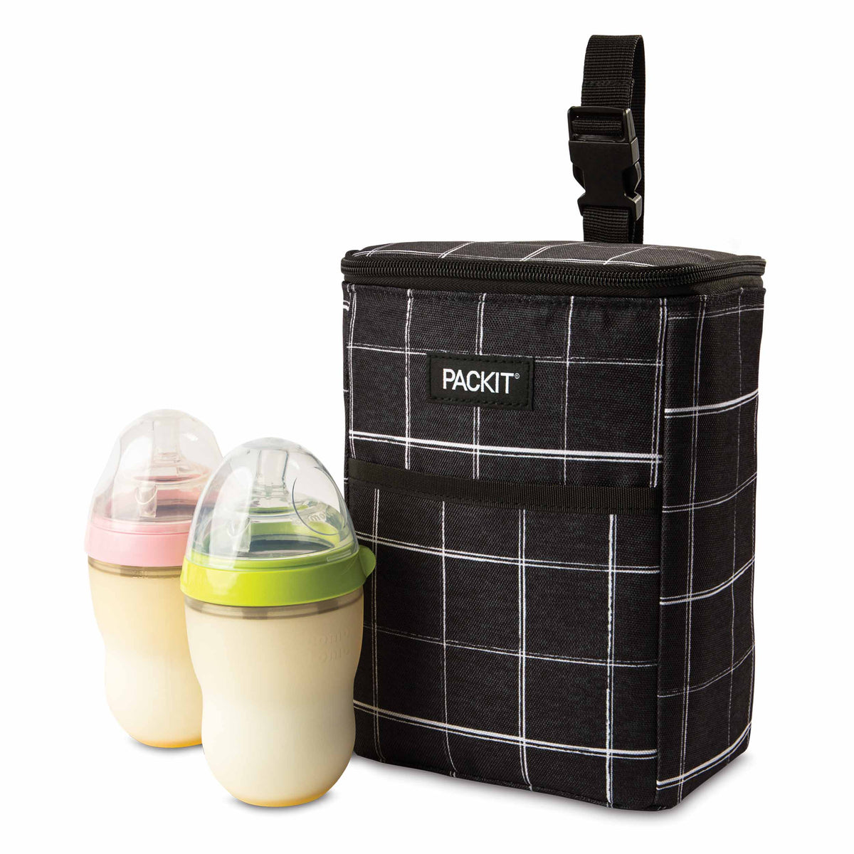 freezable-double-baby-bottle-bag-h7 Double-Bottle-Bag_Black-Grid_Left_Food-Combo_2-Bottles_Lores.jpg