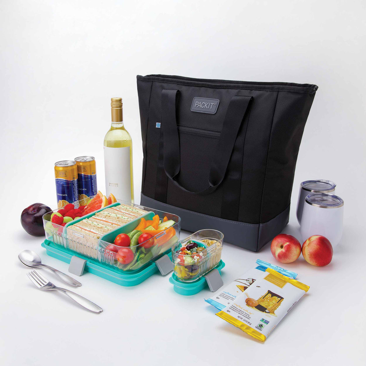 freezable-carry-tote-n1 freezable-carry-tote-black-gray-food-combo-angled.jpg