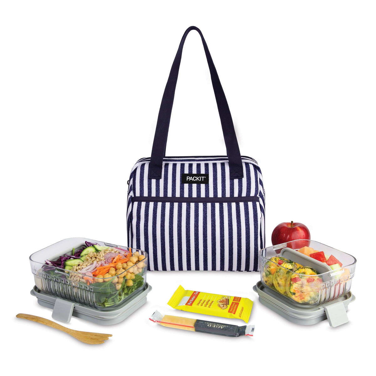 freezable-hampton-lunch-bag-m7 freezable-hampton-lunch-bag-seaside-stripe-front-food-combo.jpg