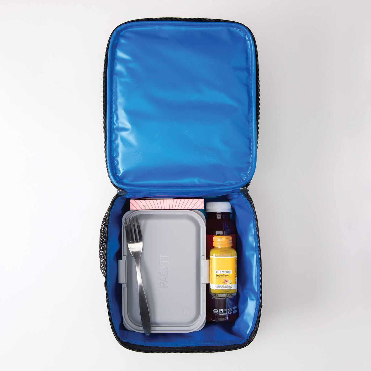 freezable-upright-lunch-box-z1 freezable-upright-lunch-box-black-gray-top-view-with-food.jpg